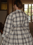 Civil War day dress made for the Ladies and Gentleman of the 1860's Conference in Harrisburg, PA.