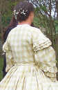 Silk taffeta 1860's reproduction made for wedding dress.